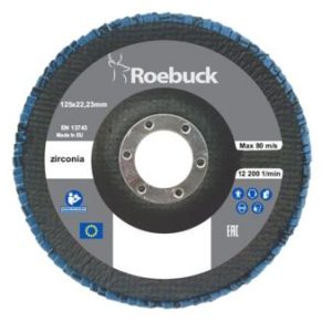 ROEBUCK Lamellenschijf conisch 125 zirconium
